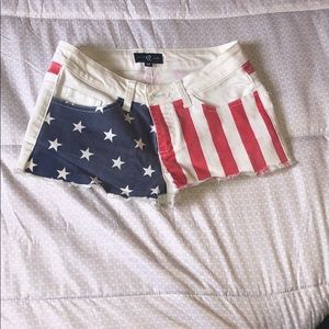 American flag shorts